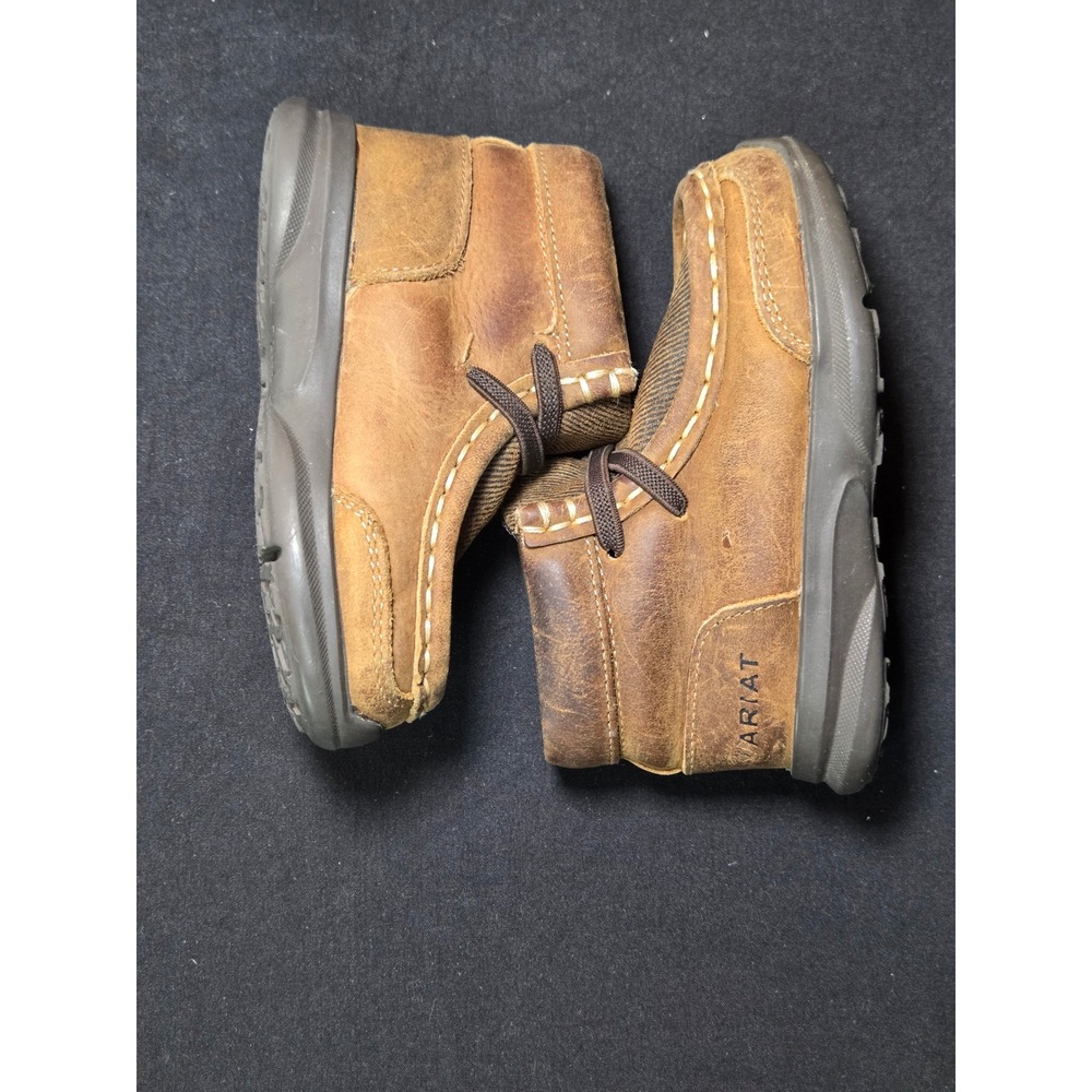 Ariat Lil Stompers Toddler Boys Brown Leather Western Moc Toe Boots A443000302-0